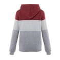 thumbnail image 2 of Sudadera con capucha para mujer, Top informal, sudadera con cordón de varios colores, fibra de poliéster para otoño, 2 of 5