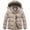 Khaki, variant on Heting Women's Plus Size Hooded Puffer Jacket Quilted Thicken Winter Coat with Removable Hood, Windproof Waterproof Warm Overcoat with Multi-Pockets Khaki 4X
