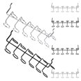 thumbnail image 6 of Raindrops Stainless Steel Pegboard Screwdriver Holder for Storage Use 6pcs Portable Garage Organizer, 6 of 7