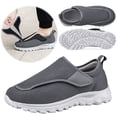 thumbnail image 1 of Deporte Con Ligeras para Edema Zapatos Ortopédicos Sin Cordones Diabéticos Cierre Ajustable Absorción Impactos Personas Mayores, 1 of 9