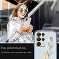 thumbnail image 2 of Compatible with Samsung Galaxy S23 Ultra Case Silicone, Cute Love-Heart Galaxy S23 Ultra Case with Love Heart Chain, Ultra Slim Soft Galaxy S23 Ultra Phone Case Shockproof Cases for Women (Blue), 2 of 13