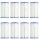 thumbnail image 1 of Intex Cartuchos de bomba de filtro de repuesto plisados ​​para piscina tipo B Easy Set para series 633T 634T 634RC CS8111 y CS8221/CS8231 (paquete de 8), 1 of 7