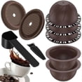 thumbnail image 1 of Nespresso Machine Vertuo Pods Set of 5 with 2 Silicone Caps 1 Spoon and Brush (Capacity 150ml), 1 of 5