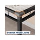thumbnail image 5 of Home dining mesa set para 2, wood kitchen mesa con 2 forrado sillas, set of 2 con collision - angle design, perfect para small - space dining rooms y apartments, 5 of 6