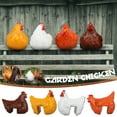 thumbnail image 7 of Apmemiss Clearance Chicken Fence Decoration,Funny Farm Chickens Statues,Resin Fence Chickens Decor,Outdoor Real Animal Statue,Cute Chicken Sculpture,Perfect for Home Garden Stairs,Farm,Backyard, 7 of 7