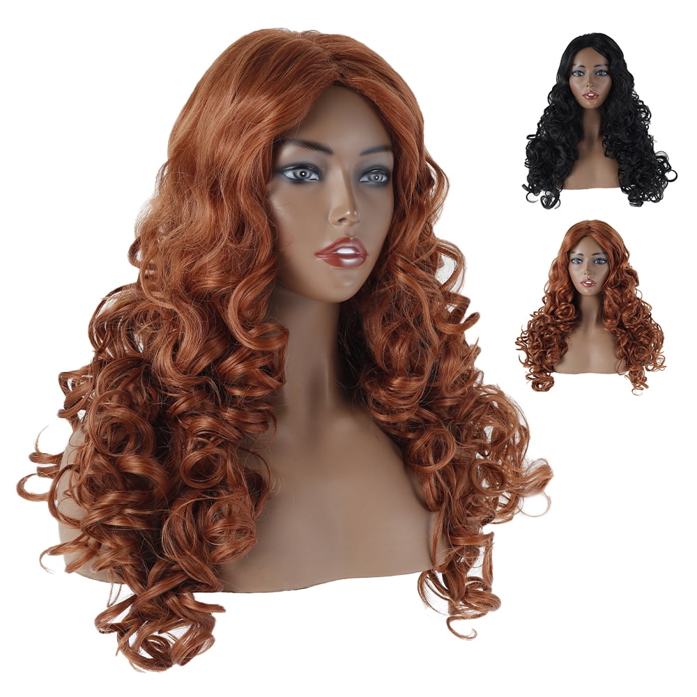 Long brown wig fancy dress Clearance
