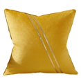 thumbnail image 1 of Funda de cojín de terciopelo con líneas de rayas de cuero dorado de 18 X 18 pulgadas, funda de almohada moderna de lujo, almohada decorativa para sofá, sala de estar, dormitorio, coche Namotu CZJJ-ZC106-3, 1 of 7