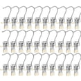 thumbnail image 1 of yeacher Lot de 30 Cintres de Garde-Robe Polyvalents en Acier Inoxydable avec Crochets pour Pantalons, Jupes et Jeans - Design Argent et Blanc Gain de Place, 1 of 6
