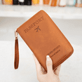 thumbnail image 2 of Long Passbook Holder Air Ticket Storage Certificate Bag Multi-functional Travel Zipper Passbook Bag, 2 of 5