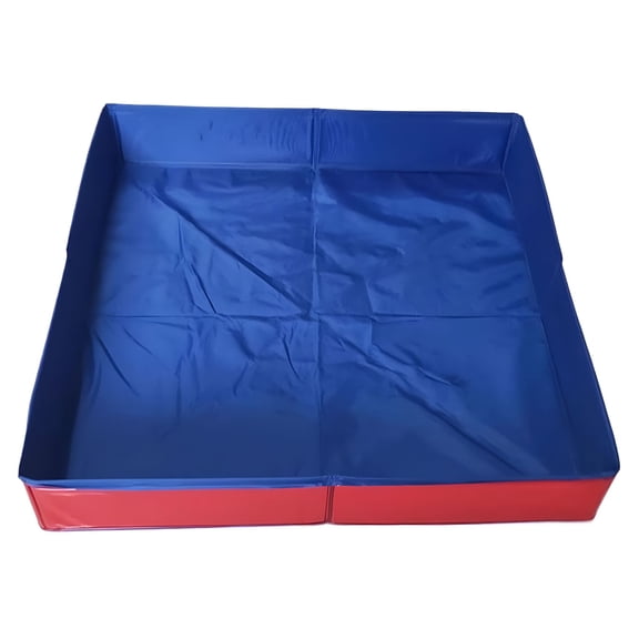 ACDANC Doggie Wading Pool Pvc Dog Paddling Pool Foldable Square Shaped | Anti Non Inflatable Pet Puppy Bathing Tub for Small Puppy Cats Other Animals