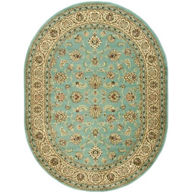 Infinity Home 549365O Sarouk Bleu Clair 5 Pi 3 Po X 6 Pi 10 Po Ovale&44; 54936