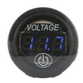 thumbnail image 4 of Voltage Meter, Digital Voltmeter Twist-and-lock Car Voltmeter  For Monitor The Voltage For Car Motorcycles, Boats Red,Blue,Green, 4 of 8