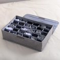 thumbnail image 4 of 2 uds calcetines de ropa interior Stora Izer con tapas plegable armario Er divisor 30 celdas, lino Stora Box Bin para calcetines ropa interior corbatas Ve, 4 of 5