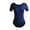 Blue, variant on Women's Basic Dance Leotard For Adult Team Short Sleeve Ballet Leotard Dancewear Soft And Skin Friendly Ballet Clothes