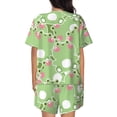 thumbnail image 6 of Goofa Cute Frog2 for Womens Cotton 2 Piece Pajamas Set Classic Short Sleeve Pjs Set Soft Button Down Sleepwear Loungewear-XX-Large, 6 of 7