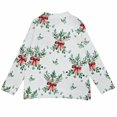 thumbnail image 4 of Cardigan de Noël pour Femmes, Chandail en Tricot à Manches Longues avec Boutons et Col Rond, Tenue de Fête pour les Rassemblements de Noël et les Occasions Festives - Blanc, 4 of 6
