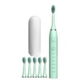 thumbnail image 4 of Xihbxyly Cepillo de Dientes Eléctrico, 6 Cabezales, 5 Modos de Limpieza, Temporizador Inteligente con 20 Velocidades, Resistencia Al Agua Ipx7, Carga Usb, Batería de Larga Duración, Ideal para Viajes, 4 of 7