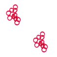 thumbnail image 4 of Sonducket 20 piezas de banda para el cabello de alta elasticidad estilo pijo soporte de cola de caballo ajustable accesorios de cuerda para el rosa fluorescente roja 2Conjunto, 4 of 6