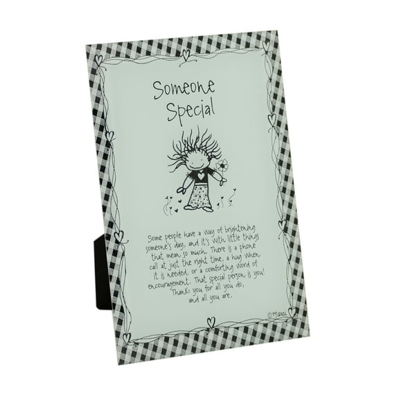 Dexsa Someone Special Glass Plaque with Easel - 6"x9"