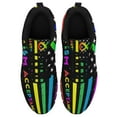 thumbnail image 2 of Autism Acceptance American Shoes for Men Women Running Shoes Lightweight Walking Sneakers Mesh Athletic Sport Shoes Black Size 3.5, 2 of 5