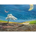 thumbnail image 3 of Larotonda, Donato 18x15 Black Modern Framed Museum Art Print Titled - La grande luna sta lÃ¬ a guardare, 3 of 5