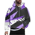 thumbnail image 2 of Yanghang Oversized Hoodies Men Casual Fashion Hooded Sweatshirts Round Neck Print Pullover Long Sleeve Tops Sweatshirt, 2 of 6