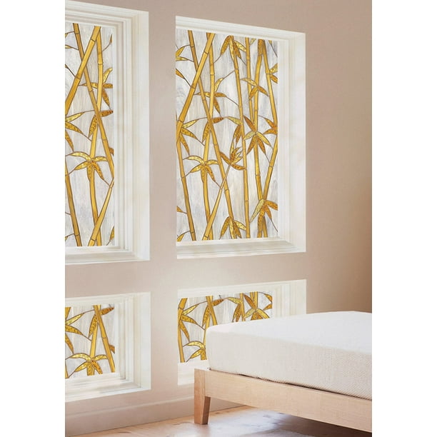 Artscape Bamboo Window Film 24 X 36 The Visual Effect Of Textured Glass And Stained Glass By 01 0115 Walmart Com Walmart Com