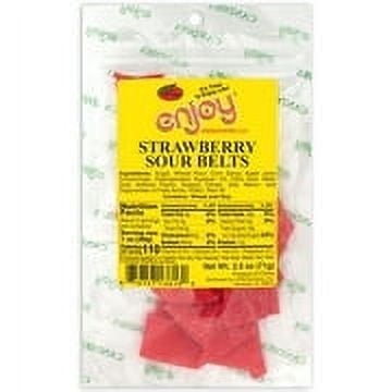 Enjoy Strawberry Sour Belts (2.5 oz)