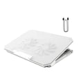 thumbnail image 3 of Almohadilla de refrigeración para ordenador portátil con dos ventiladores, 2 puertos USB, accesorio versátil para el hogar y la Oficina, enfriador ergonómico para portátil, altura, 3 of 8