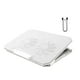 thumbnail image 3 of Base de enfriamiento para computadora portátil con dos ventiladores, accesorios livianos, altura ajustable Blanco, 3 of 9