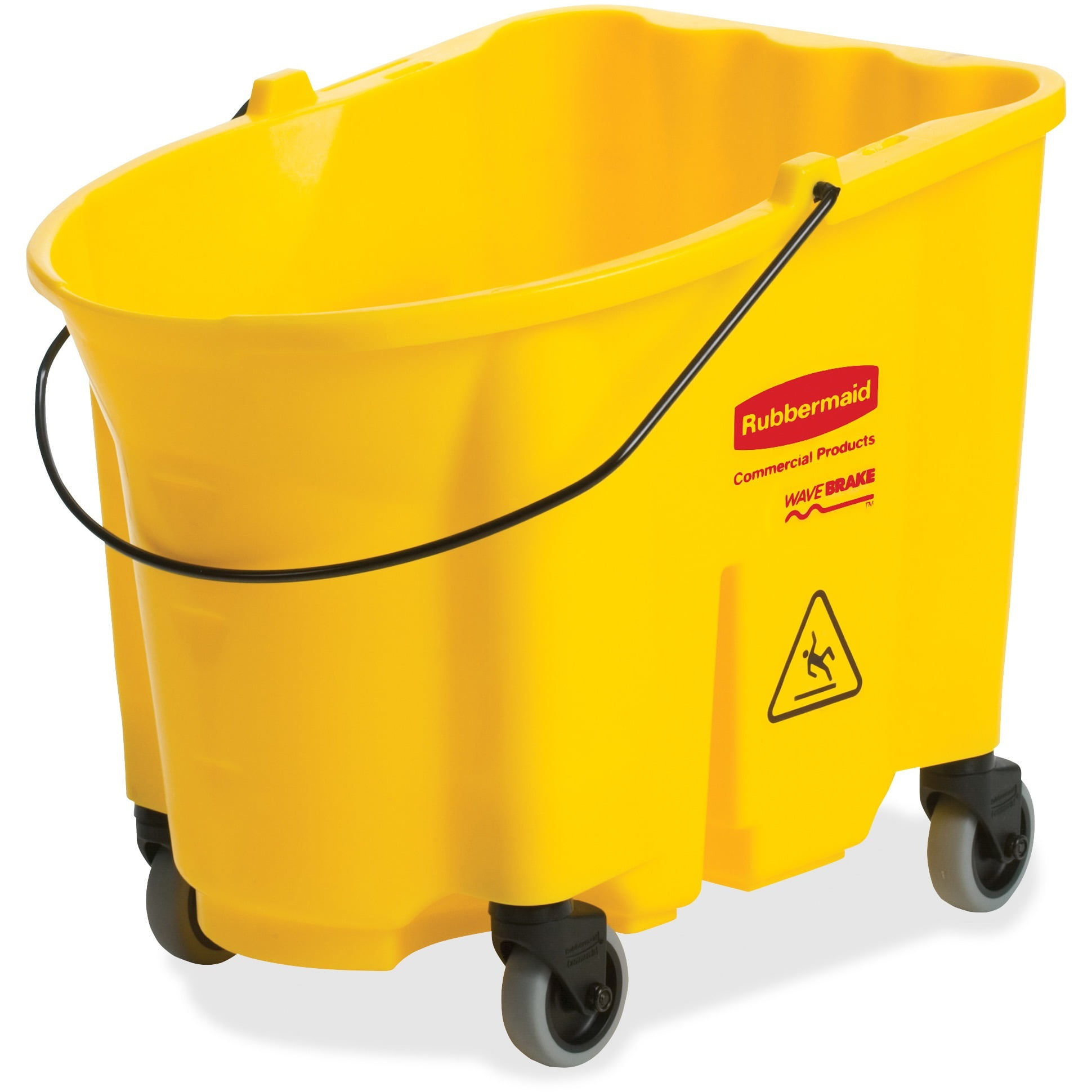 Rubbermaid Commercial, RCP757088YE, 35qt WaveBrake Mop Bucket, 1 Each