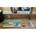 thumbnail image 2 of Black Maltese Snowman Christmas Dish Drying Mat, 2 of 2