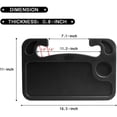 thumbnail image 4 of Car Steering Wheel Desk Auto Steering Wheel Tray for Computer Food Snack Lunch Drinking Car Laptop Desk Eating Table Vehicle Seat Mount Notebook for Most Cars Steering Wheel Type2, 4 of 7