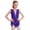 Purple, variant on Kids Girls Rhythmic Gymnastics Leotard Shiny Rhinestone Sleeveless Tassel Figure Skating Dress Blue 12
