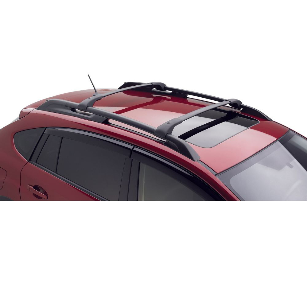 Ikon Motorsports Compatible with 12-16 Subaru Impreza XV Crosstrek Roof Rack Cross Bar - Pair