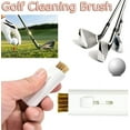 thumbnail image 3 of PATOPS 4Pcs Pocket Retractable Golf Cleaning Brush, Portable Wire Brush Double Side Cleaner White, 3 of 5