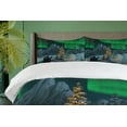 thumbnail image 4 of Ambesonne Nature Duvet Cover Sets, Penguins on Lake, 2-King, Lime Green Grey, 4 of 7
