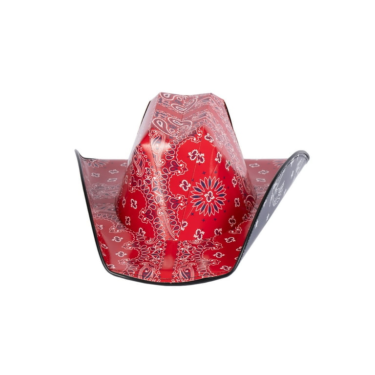 Cowboy Red Glitter Hat Adult Cowboy Red Glitter Hat Adult