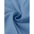 thumbnail image 4 of Unique Bargains Chemise en Denim Chambray à Manches Courtes pour Femmes Bleu TG, 4 of 5