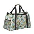 thumbnail image 2 of Honeii Watercolor Palm Tree Print Gym Bag,Carry on Weekender Overnight Bag, Travel Duffel Bags, Personal Item Travel Bag,Tote Bag,Workout Dance Bag, 2 of 7