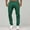 Green, variant on Daolelai Men's Casual Solid Color Straight Leg Trousers Button Waist Pocket Casual Pants