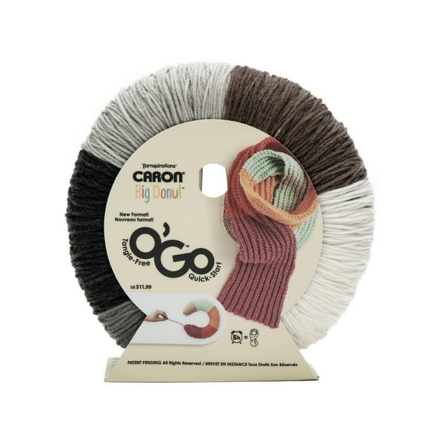 Caron® Big Donut O'Go™ #4 Worsted (Medium) Acrylic Yarn, 9.9oz/280g 533 Yards