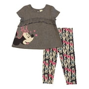 Disney Minnie Mouse Chambray Leggings Set (Baby Girls)