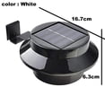 thumbnail image 2 of Paquete de 4 luces LED solares para canalones, luces de noche solares blancas/negras, luces de pared, luces de valla, luces de alero Zhivalor CPB-US-DYP817-1, 2 of 5