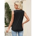 thumbnail image 6 of Sleeveless Shirts for Women Casual Summer V Neck Tank Tops Dressy Blouses Tunic 2026, 6 of 7
