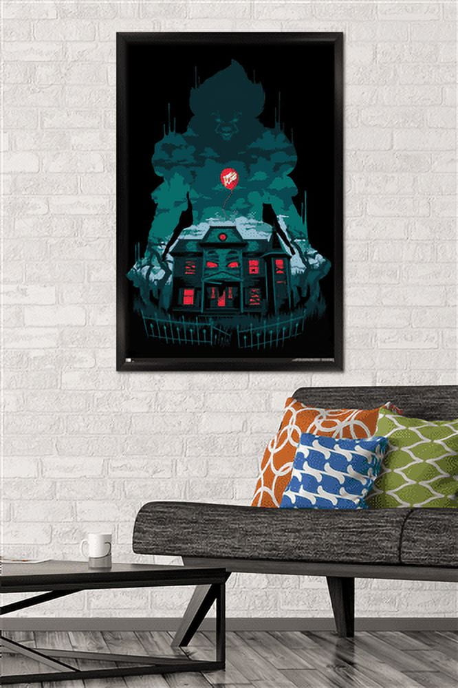 IT - House Wall Poster, 22.375" x 34", Framed