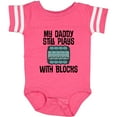 thumbnail image 3 of Inktastic Auto Mechanic Daddy Still Plays with Blocks Boys or Girls Baby Bodysuit, 3 of 5