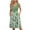 Green, variant on Women's Sleeveless Casual Summer Dress with Color Block Print V-Neck Button Down Pockets Loose Swing Midi Sundress for Beach Vacations and Resorts,BlackM