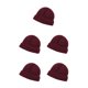 thumbnail image 3 of Minnieouse Gorros Otoño Invierno tejido Casual melón Beanie moda lana lindo sombrero a prueba de viento frío gorro accesorios regalos esquí rojo Type2 NO2 Minnieouse CBP268209, 3 of 4