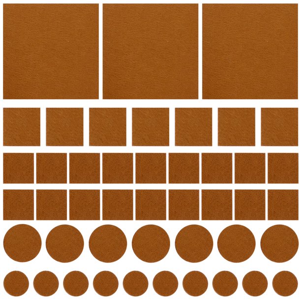 130 almohadillas protectoras de fieltro gruesas y duraderas de 3 mm para muebles, para mesas, taburetes y patas de muebles.